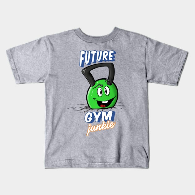 Future Gym Junkie Kids T-Shirt by Quietly Creative